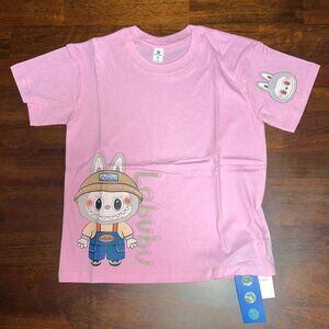 Labubu Kids Girls Pink T-Shirt Size M NWT